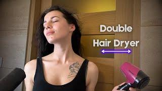 Double Hair Dryer Challenge - 8 Hours White Noise