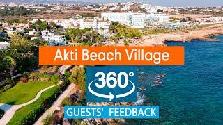 Akti Beach Village Resort: VR 360° Drone Review Based on TripAdvisor. Cyprus