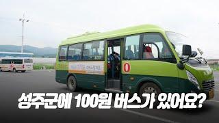 성주군에 100원 버스가 있어요?