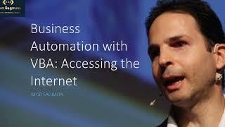 Business Automation with VBA: Accessing the Internet - About the Course