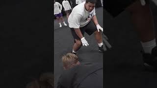 Offensive Line Slaps Defensive Linemen | | Lineman 1 on 1’s | Football Camps | Violent Hands