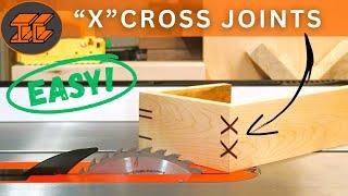 An EASY Way to Make X Cross Joints For Your Box Corners!