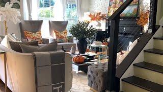 FALL LIVING ROOME TOUR /HOW TO DECORATE A MODERN HOME/HOME DECOR TRENDS/INTERIOR DESIGN