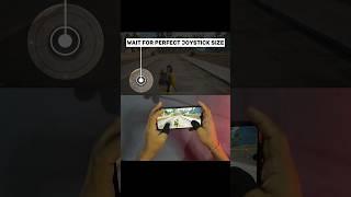 BGMI PUBG MOBILE SETTING GUIDE 63 JOYSTICK SIZE  #shorts