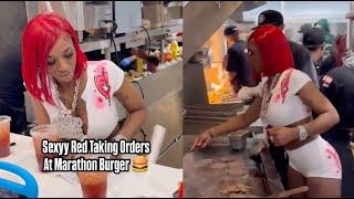 Sexyy Red Works The Grill At Nipsey Hussle Dream Marathon Burger On Melrose