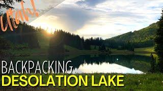 Backpacking Desolation Lake | Wasatch Mountains #hikeutah #backpacking #wasatch #lakedesolation