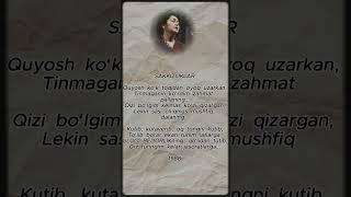 Gulchehra Nur - Sakkizliklar  #poem