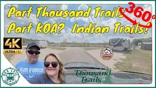 Indian Lakes Thousand Trails  AND KOA Campground Review! Two Campgrounds in one! 360° 4k Ultra HD VR