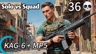 Best Loadout for Solo vs Squad in Blood Strike | KAG-6 + MP5 = 36 KILLS 1vs4