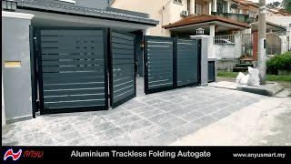 An Yu Aluminium Trackless Folding Autogate | Au Yu Smart Gate