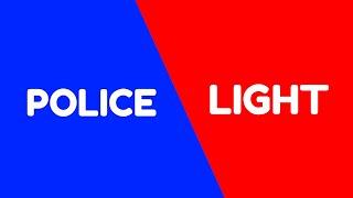 FLASHING POLICE LIGHT Blue & Red Party Lights [10 HOURS] [SEIZURE WARNING!]