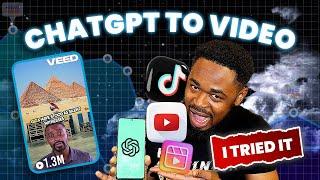 Make Money Online Creating Short Videos With ChatGPT (Text To Video Ai FREE)