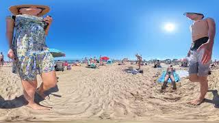 VR 360° Beach Walking | Saler Beach | Virtual Walking Tour | 18 07 2024 | 5.7K 60 FPS