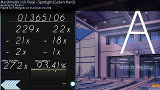 osu (Spotlight Marshmello x Lil Peep) rang A 93,41%