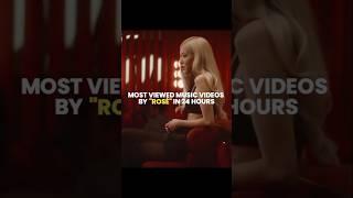 Most viewed Music videos by ROSÉ in 24 hours #kpop #blackpink #rosé