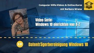 Datenträgerbereinigung Windows 10