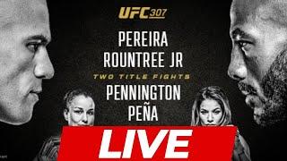 UFC 307 Alex Pereira vs Khalil Rountree | LIVE STREAM