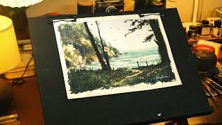 EASY Watercolor Painting Tutorial for Beginners step by step / Paint with me