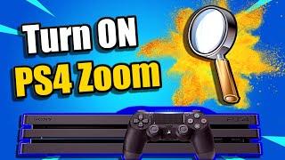 How to Turn ON PS4 ZOOM Accessibility Option (Playstation Tips)