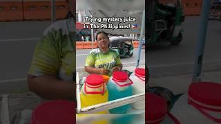 Trying mystery juice in The Philippines!  #philippines #filipinofood #travelvlog