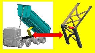 ANSYS Tutorial (4K) -Topology Optimization – scissor type – stabilizer of tipper body