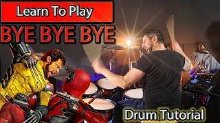 Learn The Drum Groove - NSYNC - ByeByeBye Drum Tutorial Lesson