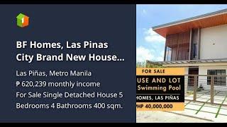 BF Homes, Las Pinas City Brand New House and Lot for Sale W/ Swimming Pool