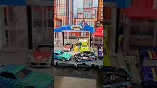 1:64 scale Display with Hot wheels and Matchbox Action Drivers
