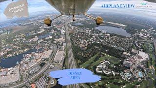 FLYING OVER DISNEY AND ORLANDO - 4K VIDEO