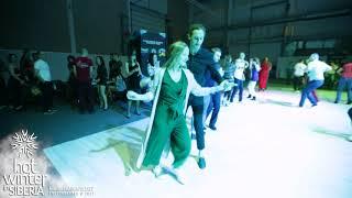 Salsa social dancing - Nikita Antsukhsky & DJ Sonya @ Hot Winter in Siberia