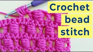 How to crochet bead stitches
