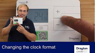 The Drayton Digistat -  Change the Clock Format on the Drayton Digistat! 