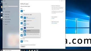 Change default email client on Windows 10