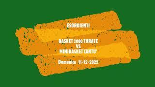 Esordienti Basket 2000 Turate vs Minibasket Cantu' 11122022