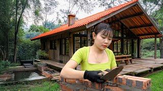 Build an Inexpensive House in the Woods | Young Girl House Building