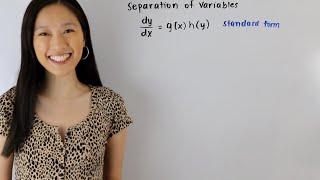 Separation of Variables First Order Differential Equation | mathwithjanine