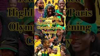 Team Jamaica Lights Up Paris at Olympics Opening Ceremony with Vibrant Energy #paris2024 #jamaica