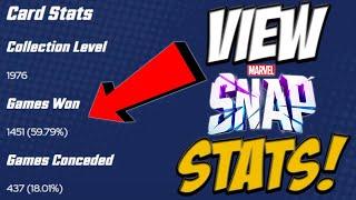 How to View Your Stats in Marvel Snap!