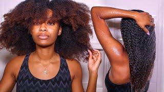 FULL Wash Day Routine | Reviving my curls after wearing a month old puff