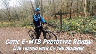 Exclusive test review of Cotic 2023 E-bike MTB prototypes with Cy the designer