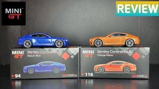 Mini GT - Bentley Continental GT - Sequin Blue & Orange Flame - REVIEW