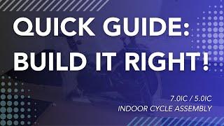 Horizon Fitness｜Indoor Cycle｜Assembly｜5.0IC 7.0IC