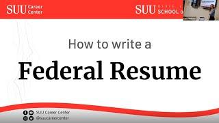 How to Write a Federal Resume and Navigate USAJOBS Event