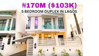 Inside a ₦170M ($103k) 5 Bedroom Fully Detached Duplex in Ajah, Lekki, Lagos.