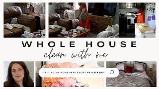 WHOLE HOUSE clean with me | Weekend Reset Cleaning | Traditional Christian Homemaker