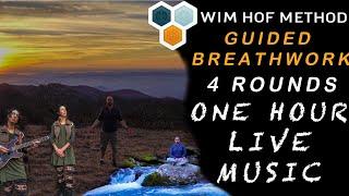 Wim Hof Method Breath work 4 rounds with live music for 1 hour