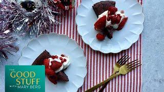 Mary Berg's Flourless Chocolate Cake with Mulled Wine Berries | The Good Stuff with Mary Berg