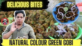 Palak Green Gobi at Delicious Bites | Mysore Street Food | Kannada Food Review | Eating Panda