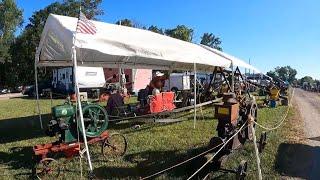 Maryland 2023 Steam Engine Show Upperco Volunteer FD in 4K HD Amazing Hit and Miss engine power