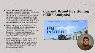 Brand Management : Strenghthen The Brand of IPMI Institute